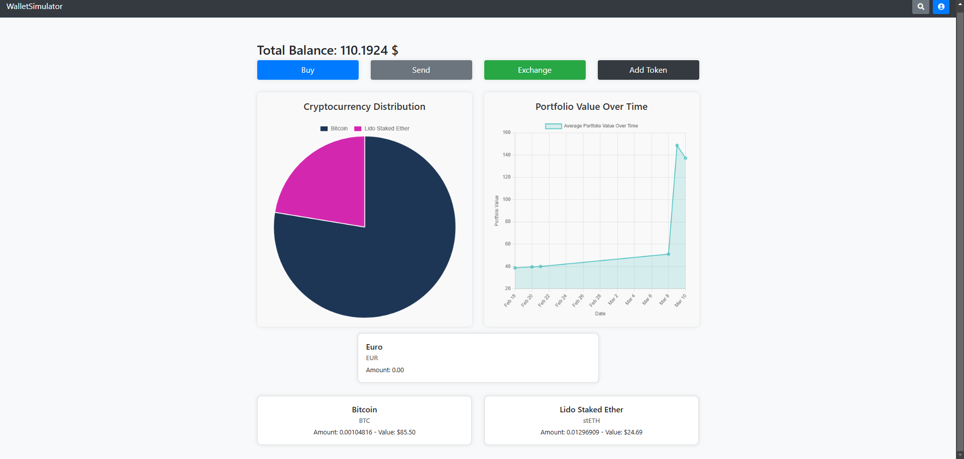 Vista previa de CryptoTrack